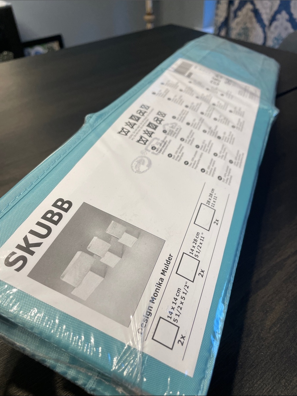 IKEA SKUBB Light Blue Storage Organizer